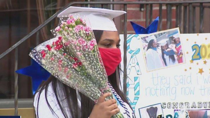 Family and friends celebrate North Philly college graduate with drive-by parade - fox29.com