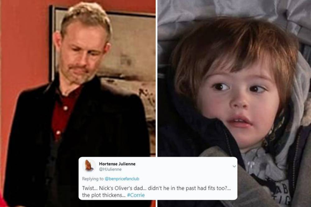 Steve Macdonald - Leanne Battersby - Oliver Battersby - Tracy Barlow - Nick Tilsley - Coronation Street fans convinced Nick will turn out to be Oliver’s dad in surprise twist after shock medical diagnosis - thesun.co.uk