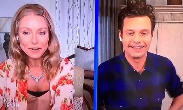 Mark Consuelos - Kelly Ripa - Ryan Seacrest - Ryan Seacrest returns to work with Kelly Ripa and blames exhaustion for American Idol incident - dailymail.co.uk - Usa