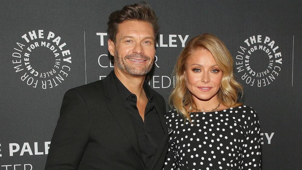 Mark Consuelos - Kelly Ripa - Ryan Seacrest - Ryan Seacrest Returns to 'Live With Kelly' After Suffering From 'Exhaustion' - etonline.com