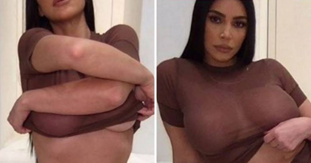 Kim Kardashian - Kim Kardashian West - Kim Kardashian shares a glimpse of her underboob as she poses for very sexy Skims photoshoot - ok.co.uk