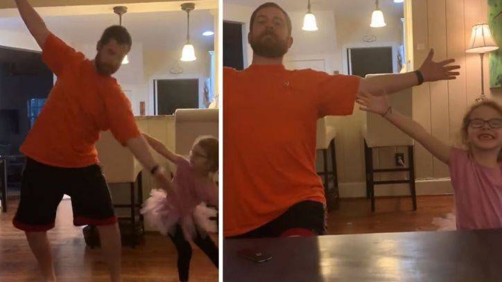 Justin Timberlake - Dad shows off his best ballet moves while dancing with daughter - fox29.com