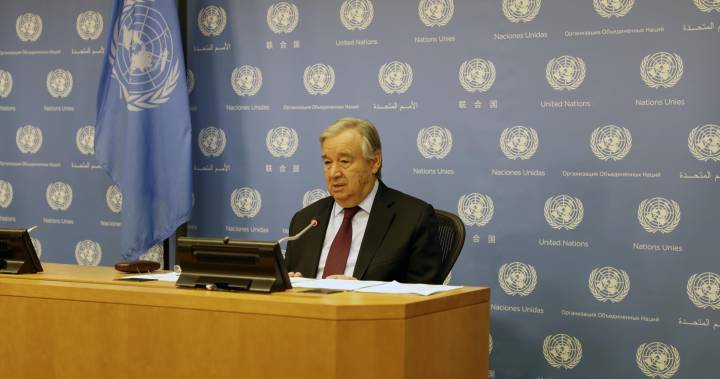 Antonio Guterres - U.N.Secretary - Coronavirus: Those over 80 dying 5 times average rate of COVID-19, UN says - globalnews.ca