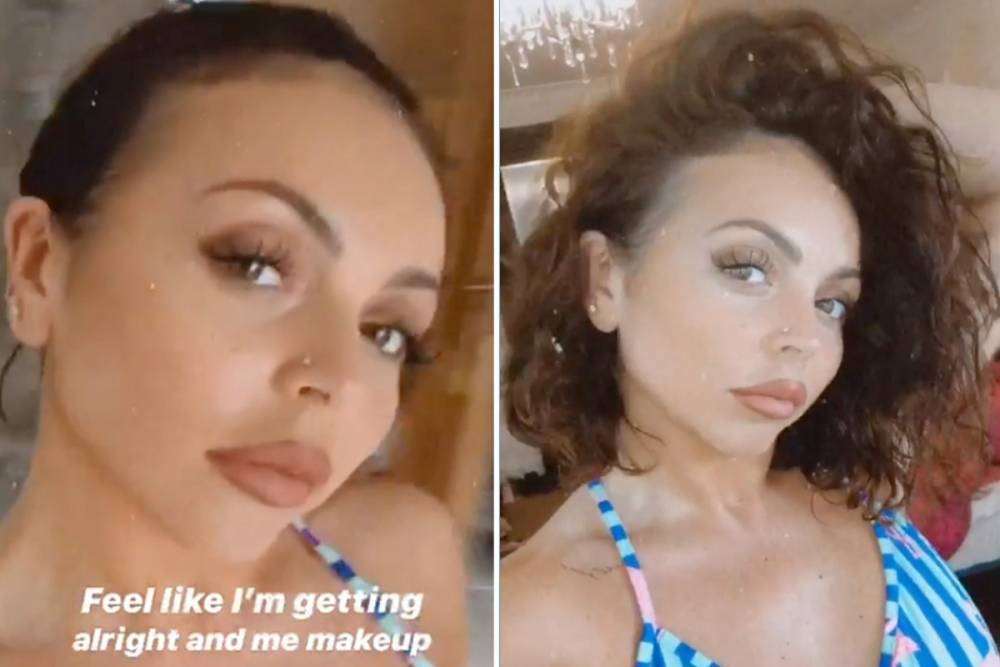 Jesy Nelson shows off her ‘wild’ natural curly hair as she glams up for more sexy selfies - thesun.co.uk