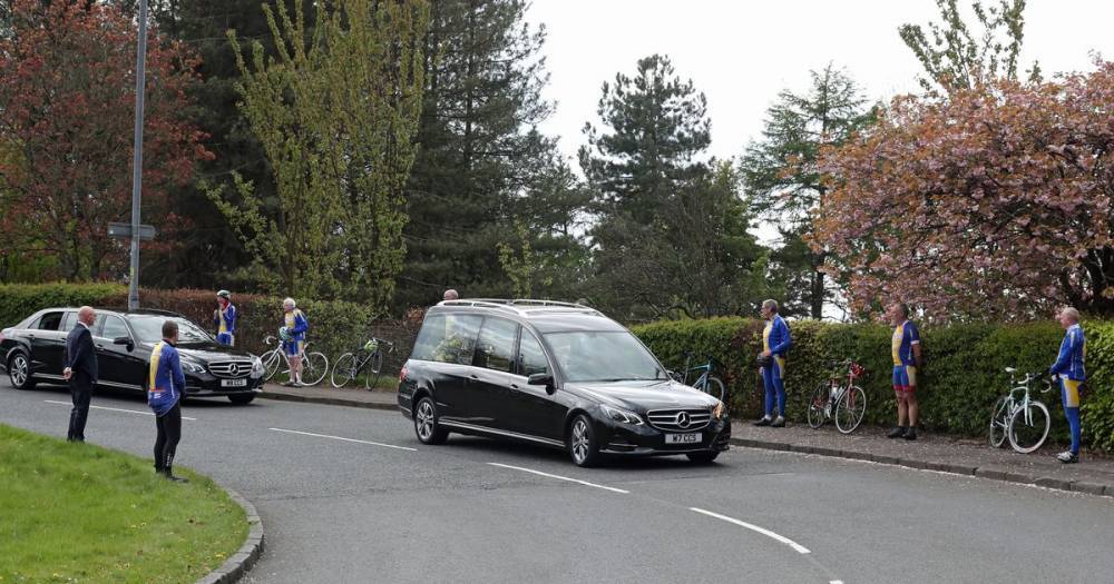 Scots cycling club line streets in touching tribute to loyal member after coronavirus death - dailyrecord.co.uk - Scotland