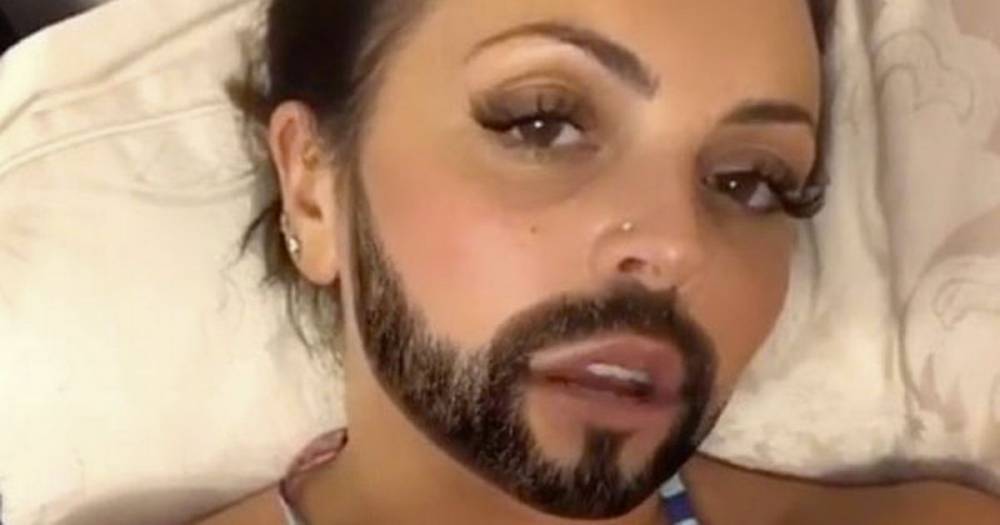 Jesy Nelson dons a beard for clip and fans reckon she still looks hot with bristles - mirror.co.uk
