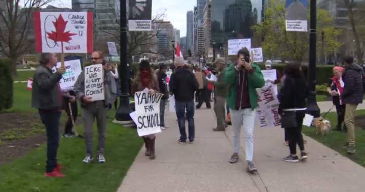 Doug Ford - ‘The utmost disrespect’: Doug Ford slams 2nd Toronto protest against coronavirus restrictions - globalnews.ca