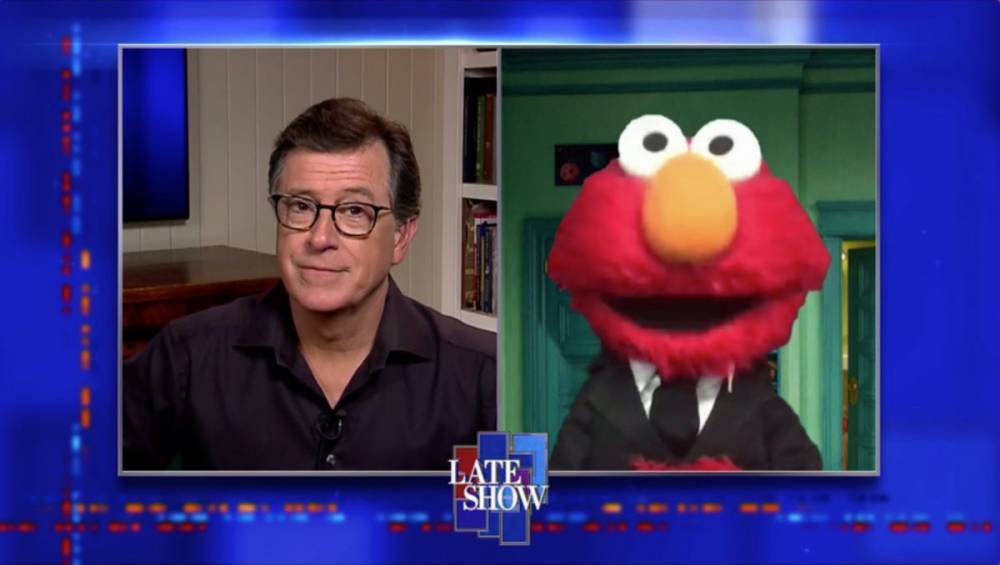 Stephen Colbert - Stephen Colbert Busts Elmo’s New Talk Show For Copying ‘The Late Show’ - etcanada.com