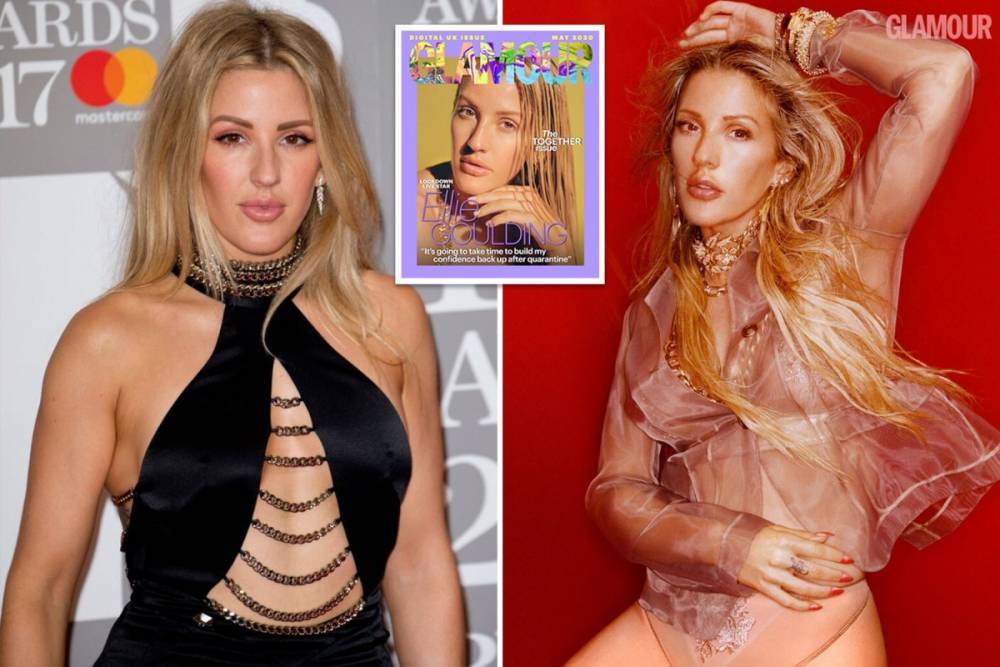 Ellie Goulding - Caspar Jopling - Ellie Goulding shows off her glowing complexion and trim figure in new cover shoot - thesun.co.uk - Britain - county Love