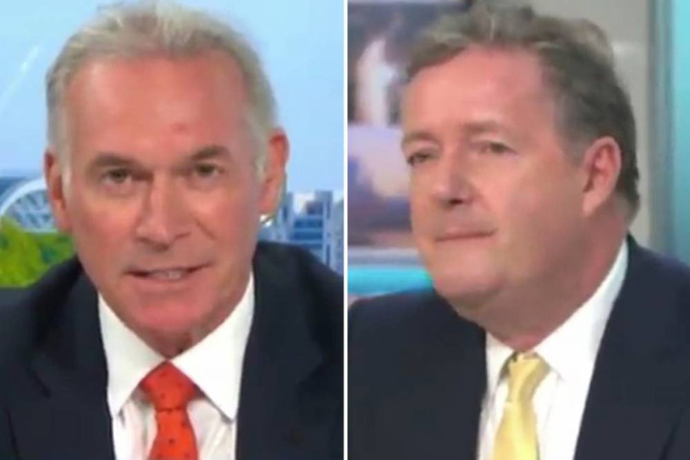 Susanna Reid - Piers Morgan - Can I (I) - Cristiano Ronaldo - Hilary Jones - Good Morning Britain fans in hysterics as Dr Hilary makes cheeky joke about Piers Morgan’s abs - thesun.co.uk - Britain - Portugal