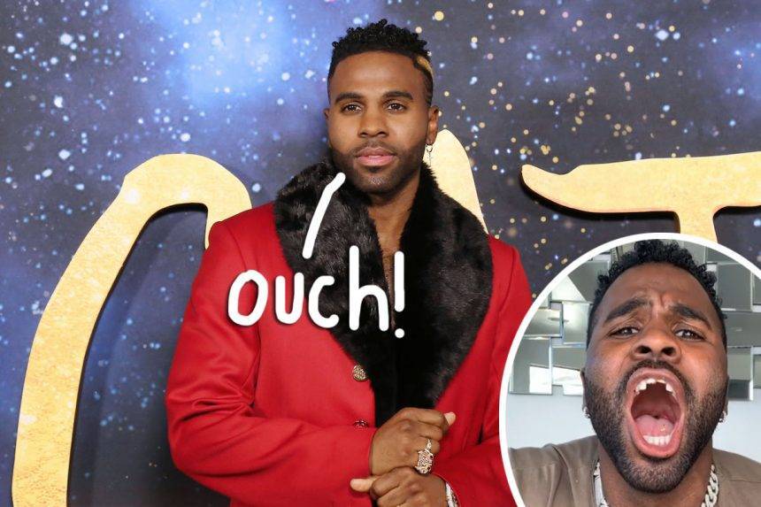 Watch Jason Derulo Basically Knock His Front Teeth Out While Eating Corn On The Cob With A Power Drill! - perezhilton.com