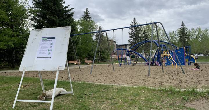 Coronavirus: St. Albert reopens playgrounds, but discourages use - globalnews.ca - county Park