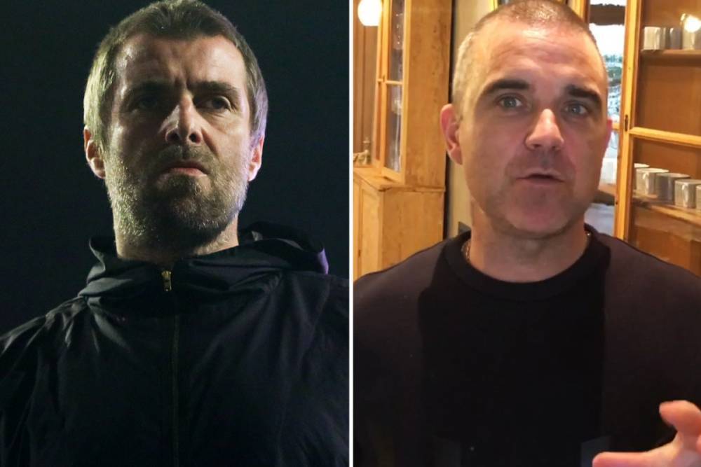 Liam Gallagher - Robbie Williams - Logan Paul - Robbie Williams challenges arch enemy Liam Gallagher to a charity boxing match to raise money for the NHS - thesun.co.uk