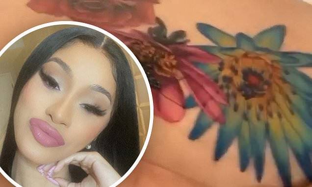 Gavin Newsom - Cardi B unveils massive new butterfly and floral tattoo down her lower back: 'Almost done!' - dailymail.co.uk - state California