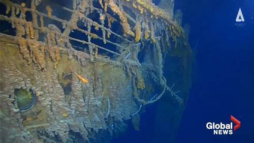 Undersea explorers reveal new images of the Titanic wreckage - globalnews.ca