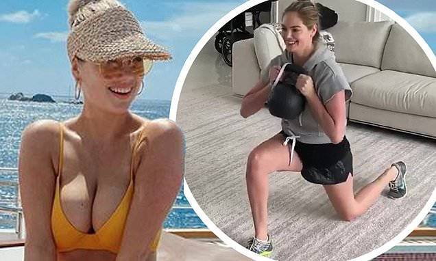 Kate Upton - Justin Verlander - Kate Upton has trained '52 out of the last 58 days from her living room' - dailymail.co.uk