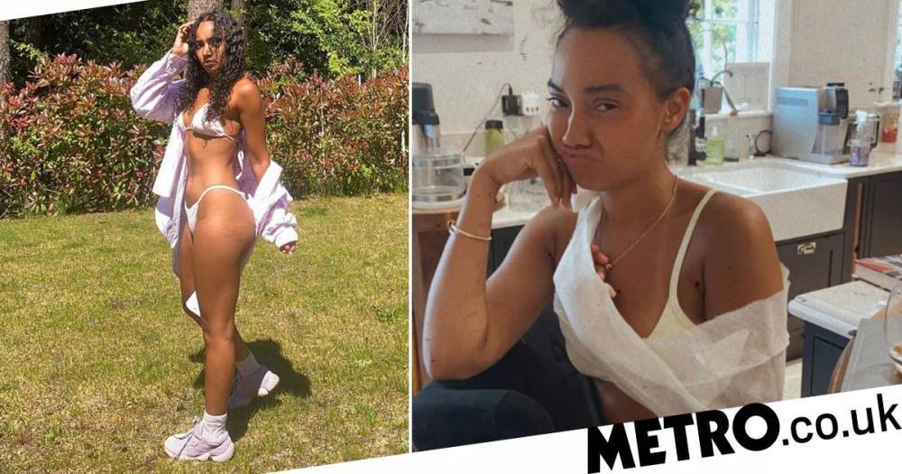 Leigh Anne Pinnock - Leigh-Anne Pinnock - Little Mix’s Leigh-Anne Pinnock reveals workout injury after leg day leaves her arm in a sling - metro.co.uk - Britain