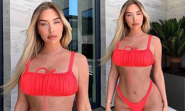 Kylie Jenner - Stassie Karanikolaou - Kylie Jenner's best friend Stassie Karanikolaou models a red bikini - dailymail.co.uk - state California - county Hill