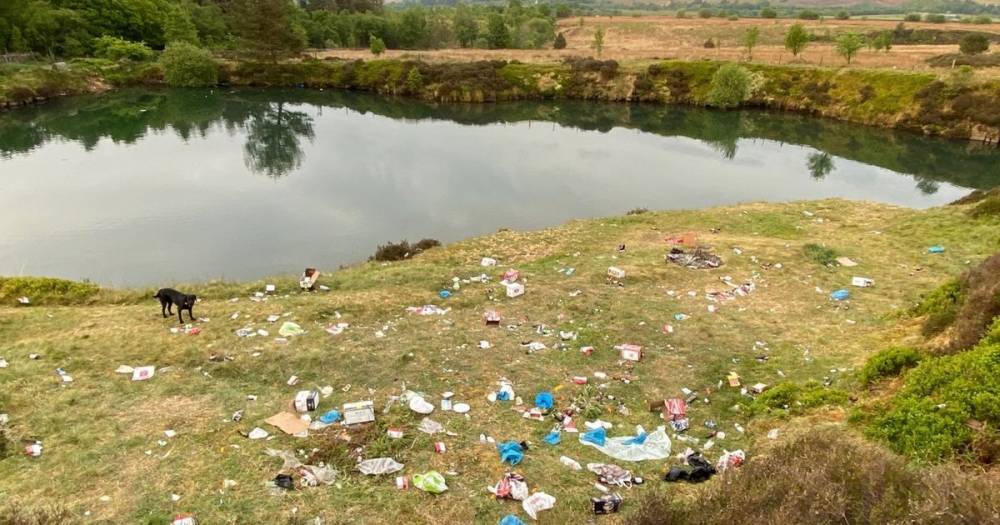 Dad's slams 'millennial mentality' as beauty spot is turned into 'sea of trash' - mirror.co.uk