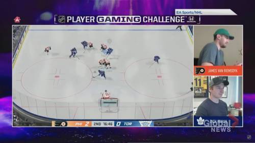 Zach Hyman takes on JVR in NHL 20 Gaming Challenge - globalnews.ca
