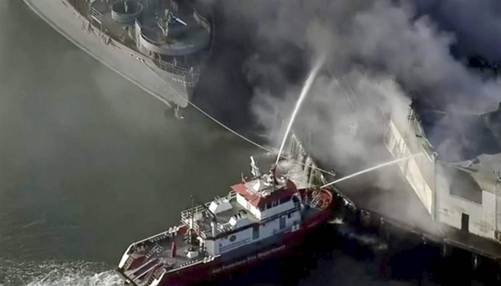 Fire destroys warehouse on San Francisco's Fisherman's Wharf - clickorlando.com - San Francisco - city San Francisco