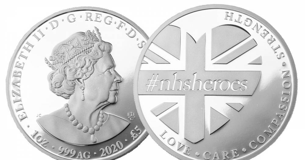 Elizabeth Ii II (Ii) - Special £5 silver coin created to celebrate NHS Heroes - dailyrecord.co.uk - India - Britain