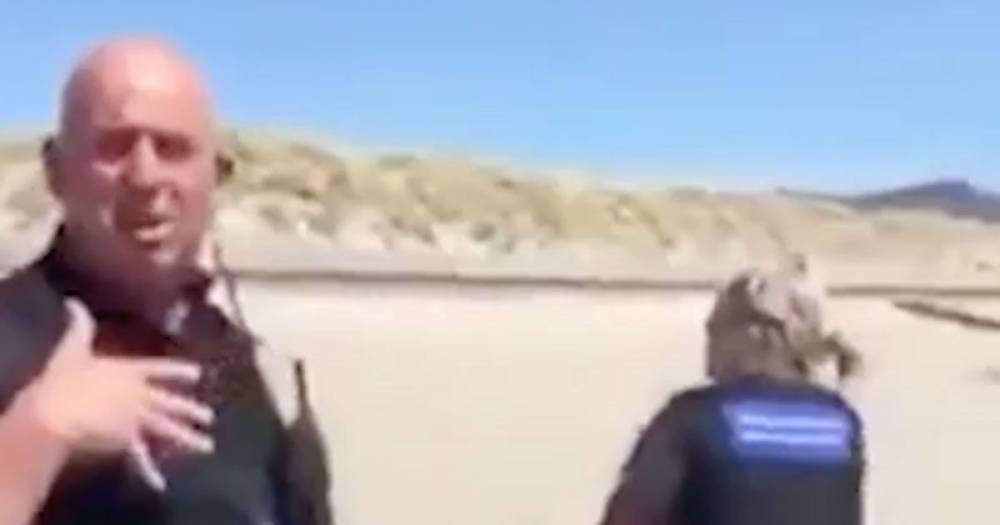Boris Johnson - Woman in rant after being caught on beach 'not realising Wales isn't in England' - dailystar.co.uk - Britain