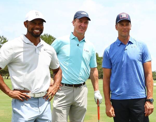 Tom Brady - Phil Mickelson - Tiger Woods - Tiger Woods, Tom Brady and More Play Golf Match to Raise Funds for Coronavirus Relief - eonline.com - Usa - state Florida - county Cross