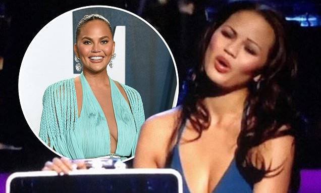 Chrissy Teigen - Chrissy Teigen shares throwback photo from first Hollywood job as briefcase model on Deal Or No Deal - dailymail.co.uk - state Utah - city Hollywood