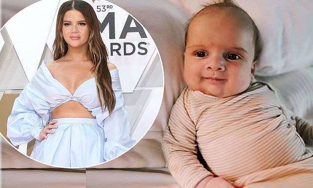 Maren Morris - Maren Morris shares a sweet photo of her son Hayes to celebrate him turning two months old - dailymail.co.uk