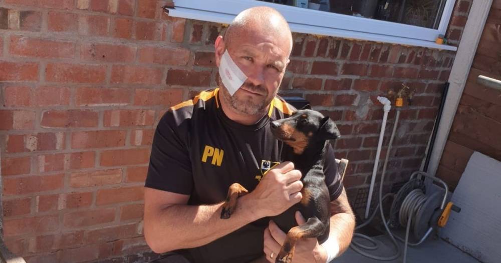 'I'm going to cut your dog and then your throat' - Dad tells of terrifying moment he was attacked by crazed knifeman - manchestereveningnews.co.uk - city Manchester