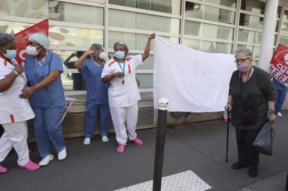 French nursing homes employees protest pay, conditions - clickorlando.com - Italy - Germany - Spain - France - Netherlands - city Paris - Belgium
