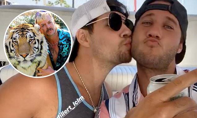 Dillon Passage - Bryce Hirschberg - Tiger King's Joe Exotic's husband Dillon Passage parties with Too Hot to Handle's Bryce Hirschberg - dailymail.co.uk - state California