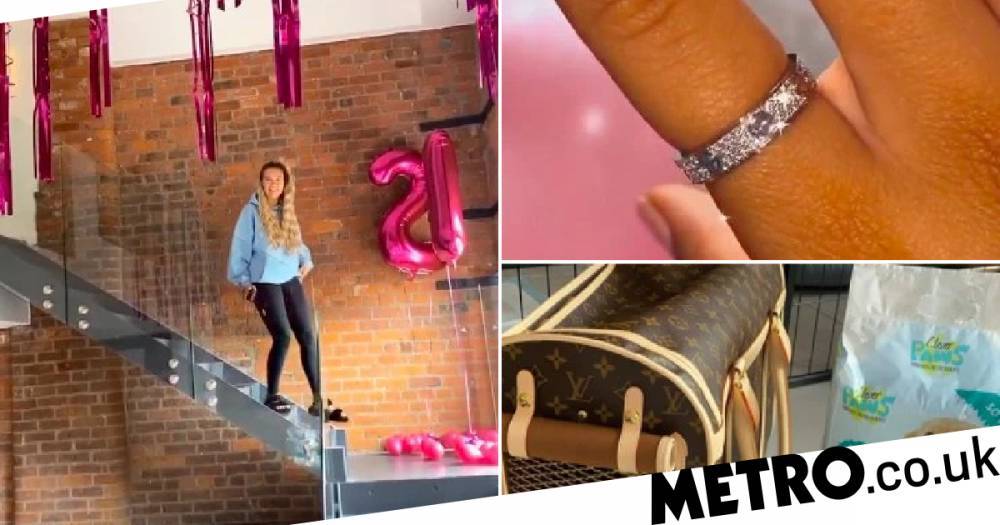 Molly-Mae Hague - Tommy Fury - Tommy Fury puts everyone to shame as he goes all out for Molly-Mae Hague’s 21st birthday – with a puppy and a Cartier ring - metro.co.uk - city Hague