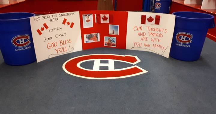 Jennifer Casey - Montreal Canadiens - Saskatoon hockey team sets up tribute for Snowbirds Capt. Jennifer Casey - globalnews.ca - Canada
