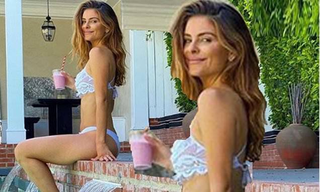 Maria Menounos - Maria Menounos, 41, shares lace bikini photo on Instagram - dailymail.co.uk - Los Angeles