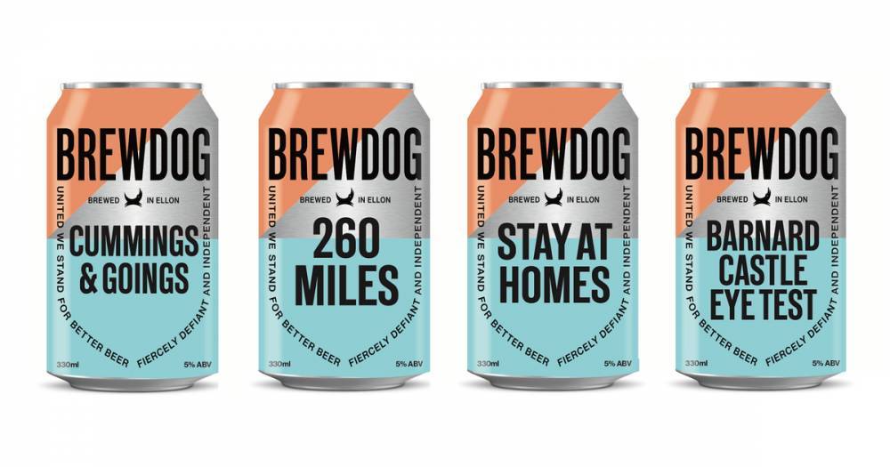 Dominic Cummings - Brewdog 'inspired by recent events' as firm pokes fun at Dominic Cummings - dailyrecord.co.uk - Britain - Scotland