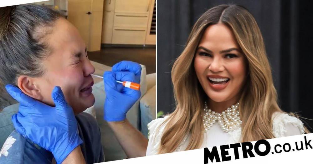 Chrissy Teigen - Chrissy Teigen says she ‘honestly loved’ being tested for coronavirus while sharing video of the process - metro.co.uk