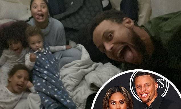 Steph Curry - Ayesha Curry - Ayesha Curry shares adorable snaps camping in the backyard with husband Steph Curry and kids - dailymail.co.uk