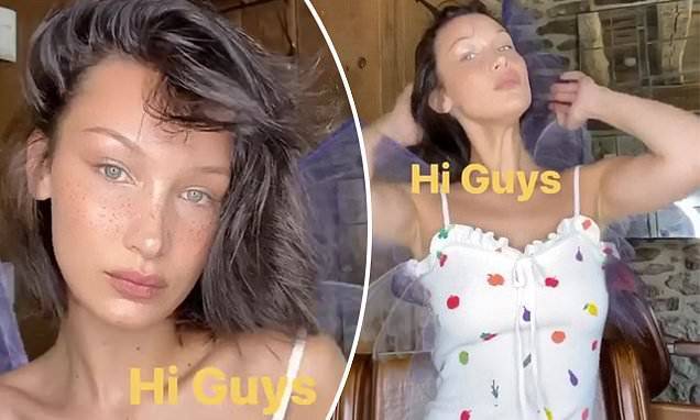 Bella Hadid - Bella Hadid glows as she dresses in fairy wings and a summer dress - dailymail.co.uk - state Pennsylvania