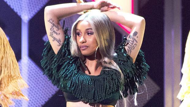 Cardi B Rocks Black Bikini Hilariously Reveals What Her Stomach Looks Like Not ‘Sucked In’ - hollywoodlife.com