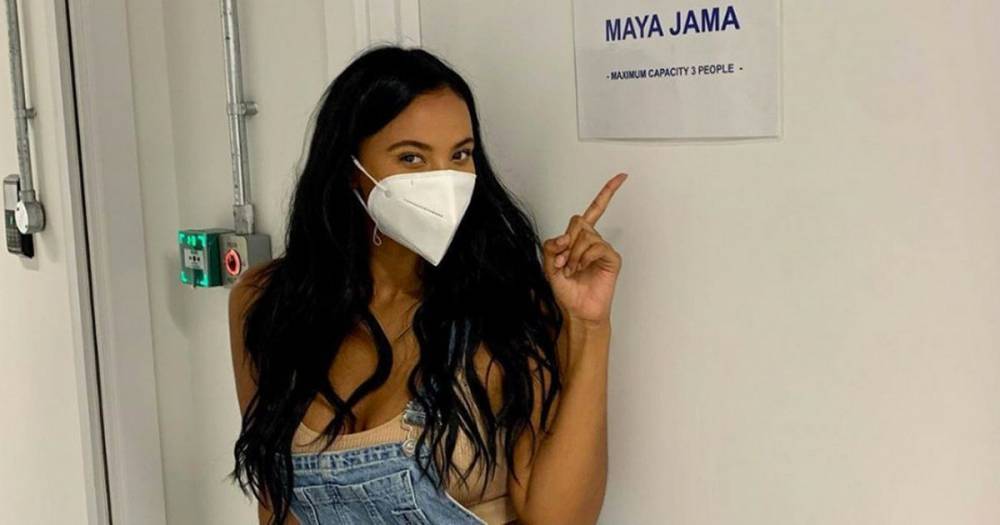 Maya Jama - Maya Jama flaunts curves in plunging crop top in racy backstage BBC snaps - dailystar.co.uk