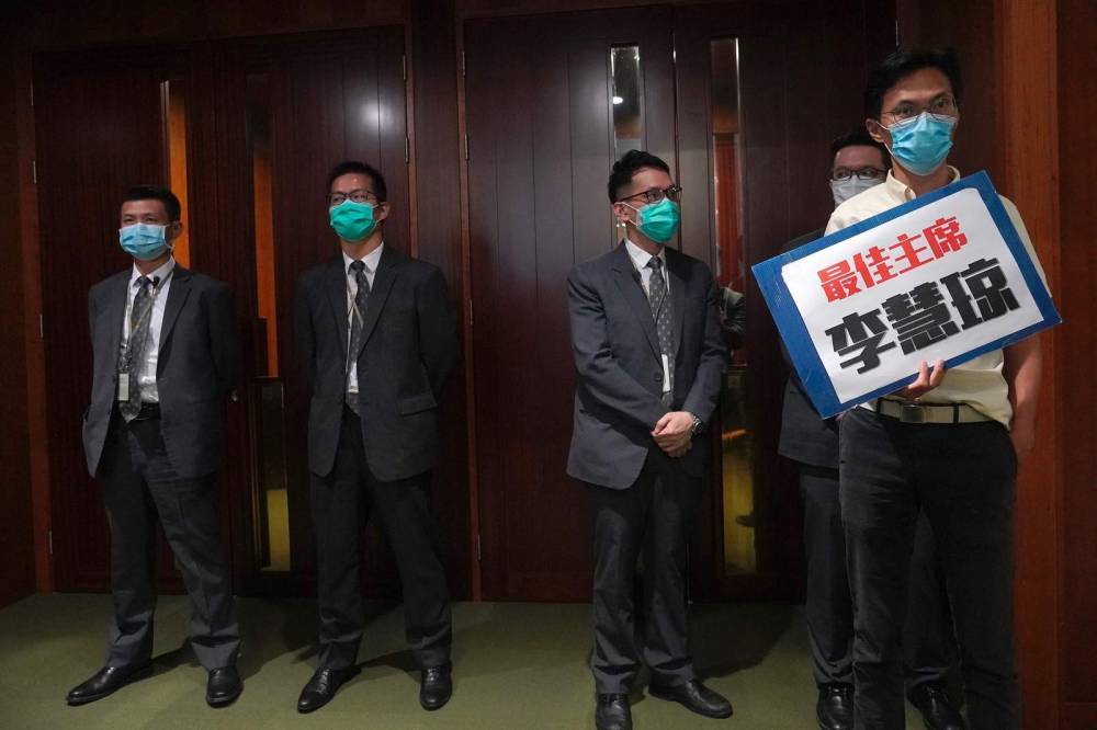 Lawmakers ejected in Hong Kong debate on Chinese anthem bill - clickorlando.com - China - Hong Kong - city Hong Kong
