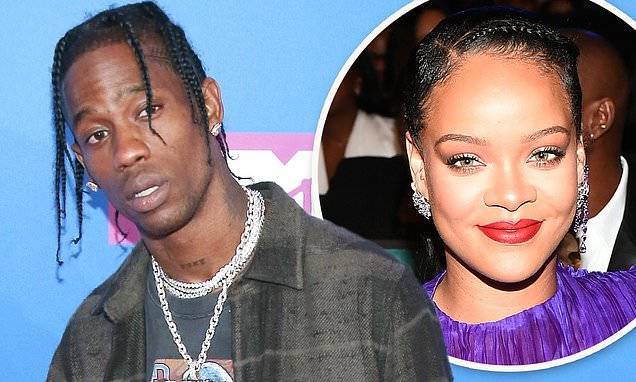 Kylie Jenner - Travis Scott - Travis Scott dated Rihanna before Kylie Jenner in 2015... but was desperate to keep it under wraps - dailymail.co.uk
