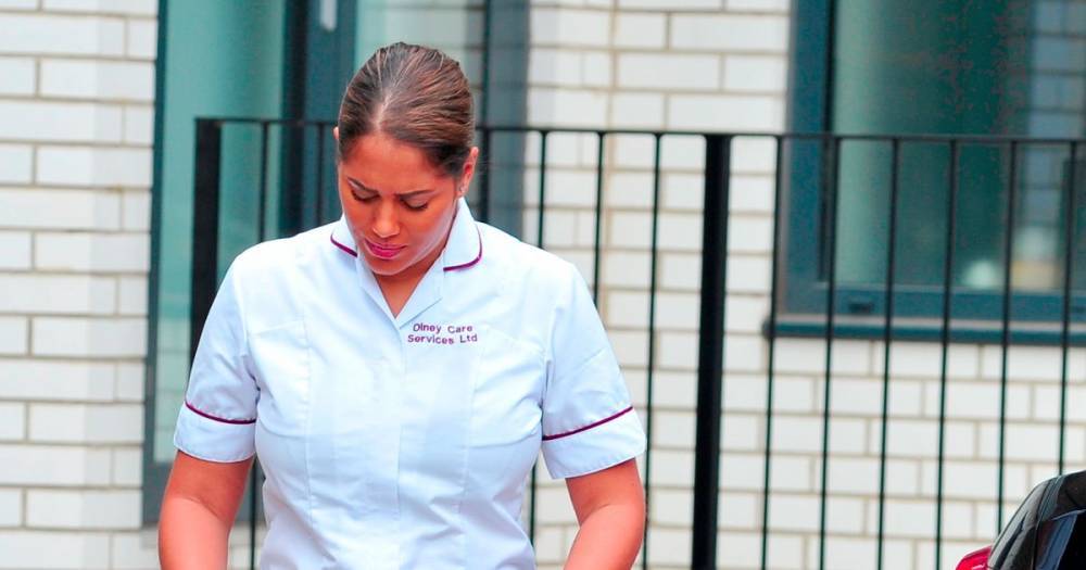 Malin Andersson - Exhausted Malin Andersson leaves care home after gruelling overnight shift on frontline - mirror.co.uk - city London
