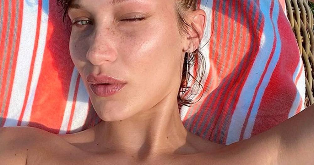 Bella Hadid - Gigi Hadid - Bella Hadid flashes bare boobs as she strips 'topless' in sizzling snaps - dailystar.co.uk