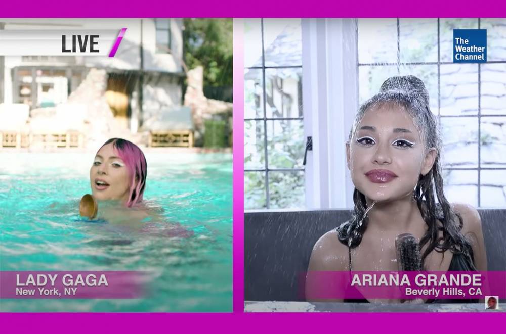 Ariana Grande & Lady Gaga Can't Dance Through a Downpour for Latest 'Chromatica' Weather Update - billboard.com - New York - Los Angeles