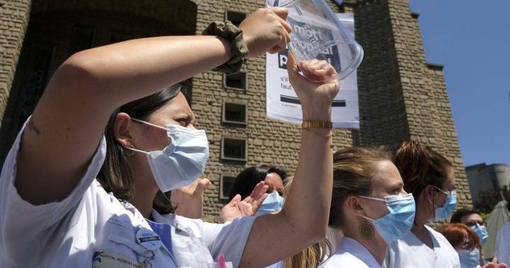 Coronavirus: Hundreds of Paris health-care workers protest for more money, resources - globalnews.ca - France - city Paris