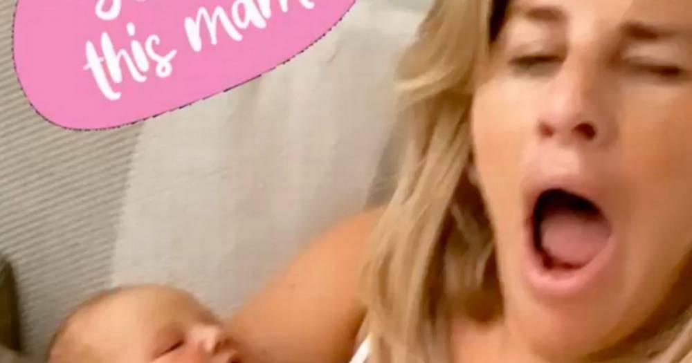 Danielle Armstrong - Tom Edney - New mum Danielle Armstrong shares candid snap of mummy duties after welcoming baby girl - mirror.co.uk