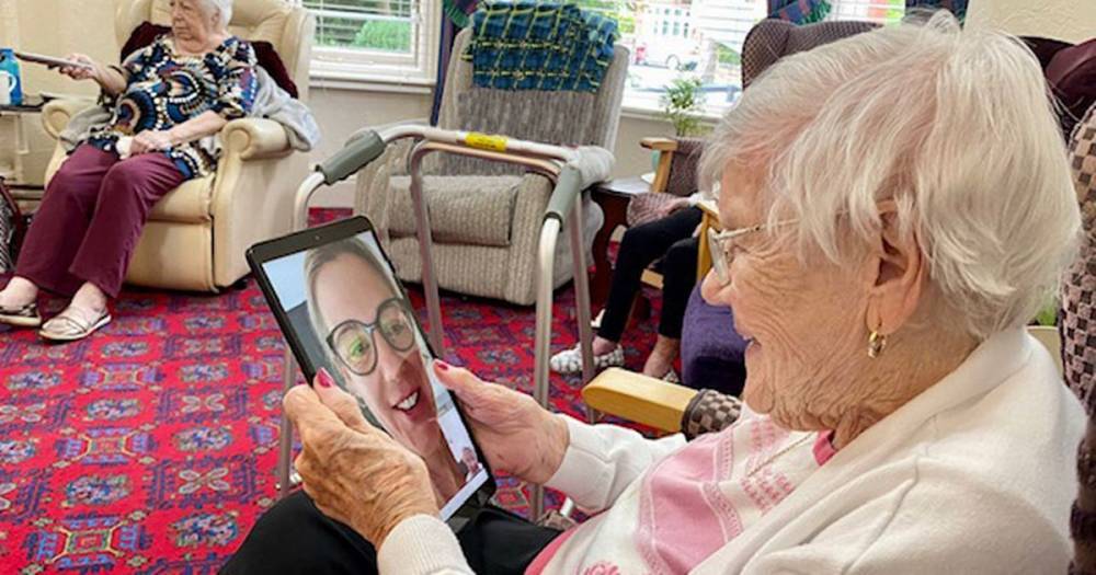 Every care home in Stockport gets new tablet computer so isolated residents can keep in touch with loved ones - manchestereveningnews.co.uk - South Africa